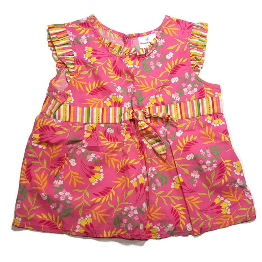 Hanna Andersson Top 140 Eu 10 US Pink Tropical